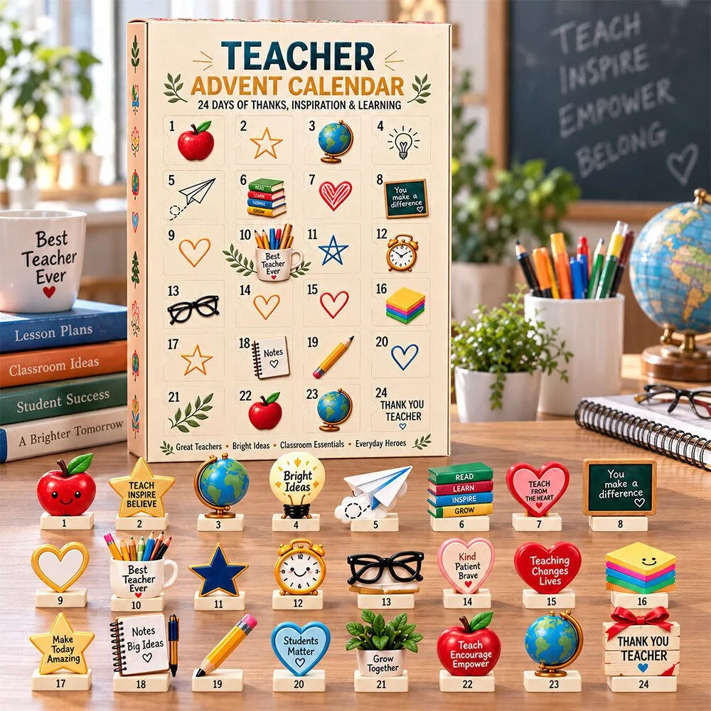 Teacher Advent Calendar 2026 Christmas Appreciation Gift Set
