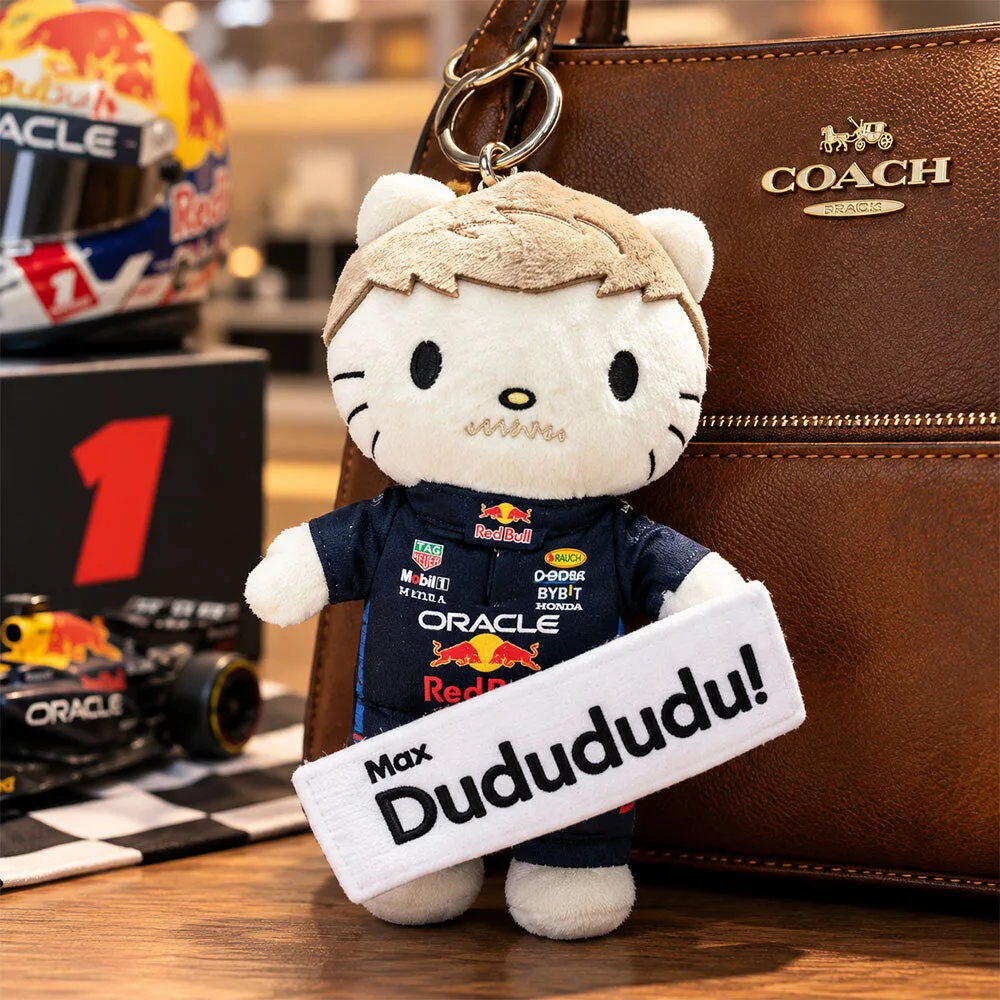 F1 Max Dudududu Verstappen x Hello Kitty Plush Charm Keychain