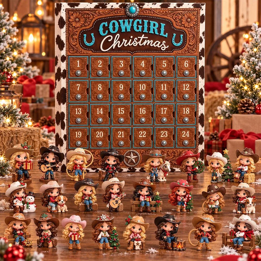 Cowgirl Western Christmas Advent Calendar 2026