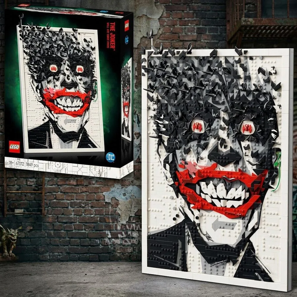 LEGO 67012 DC Batman The Joker Wall Art Comic Cover Building Set