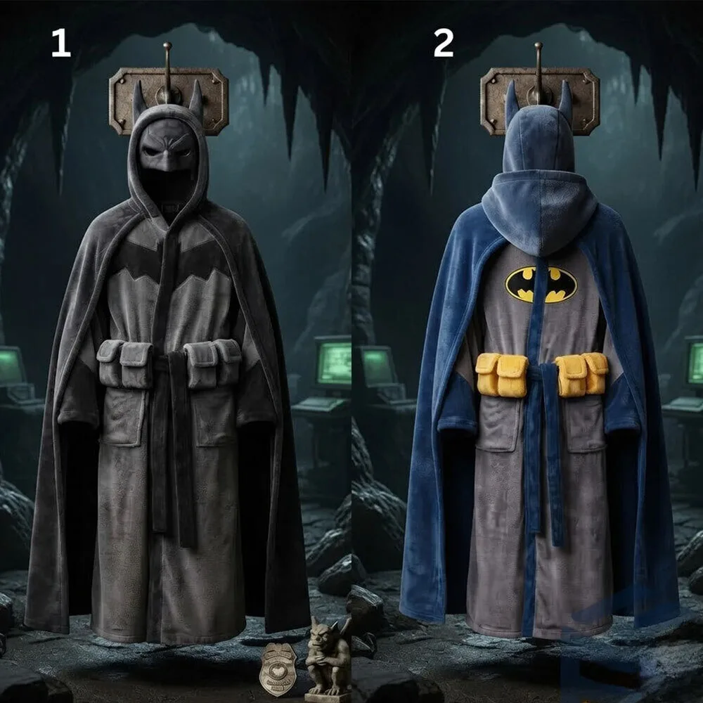 The Batman Plush Hooded Bathrobe Suit Robe