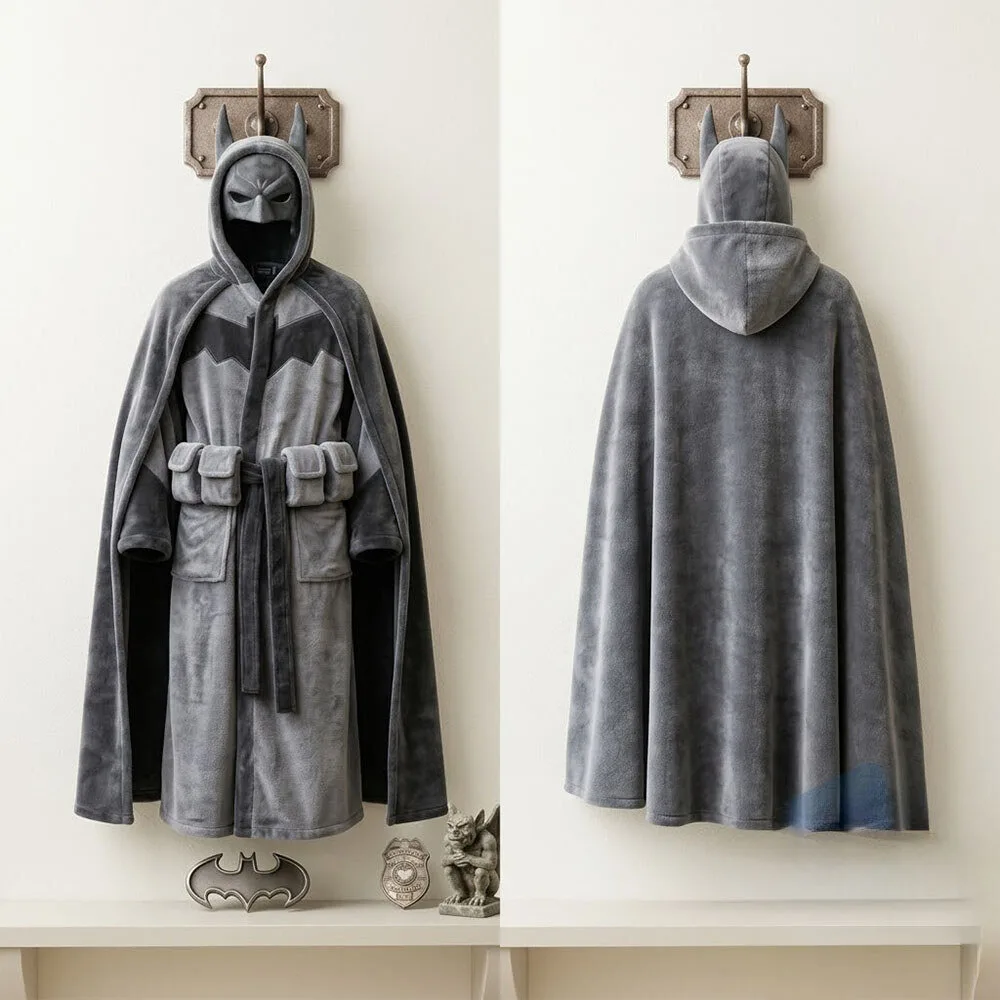 The Batman Plush Hooded Bathrobe Suit Robe 10 The Batman Plush Hooded Bathrobe Suit Robe