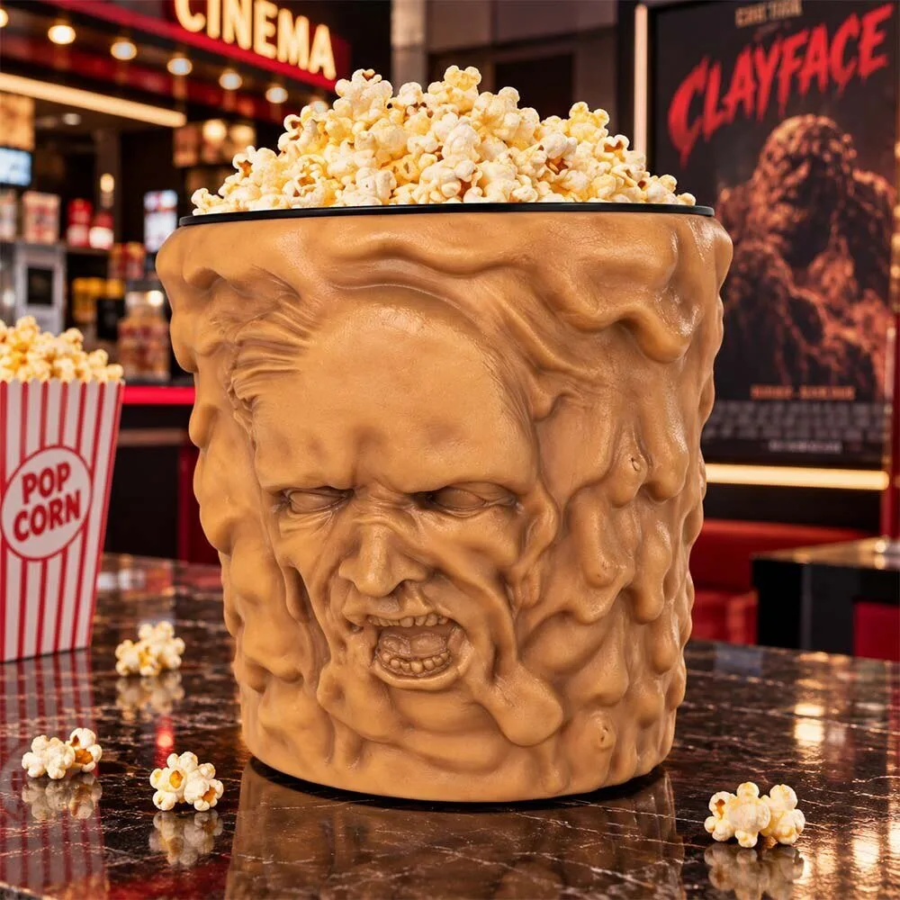 2026 Clayface Movie Melted Face Grippr Popcorn Bucket